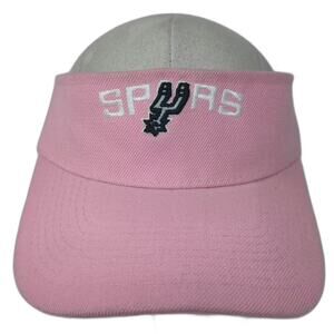 Pink Visor San Antonio Spurs Hat OS Strapback Embroidered NBA Basketball Sport